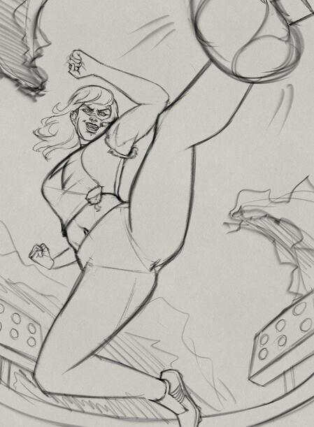 Example Waist-Up Sketch